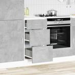 vidaXL Onderkast Lyon 40x46x81,5 cm bewerkt hout betongrijs, Huis en Inrichting, Keuken | Keukenelementen, Verzenden, Nieuw, Grijs