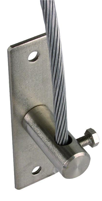 Dehn Spanblok RD 8mm StSt 2 bevestigingsgaten D 10,5mm ASK 8, Doe-het-zelf en Verbouw, Elektra en Kabels, Overige typen, Nieuw