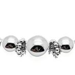 Zilveren armband vossenstaart schakel | 20 cm (vaste hanger), Sieraden, Tassen en Uiterlijk, Armbanden, Ophalen of Verzenden, Gebruikt