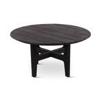 Salontafel Elisa | 80 cm | teak ebony, Verzenden, Nieuw