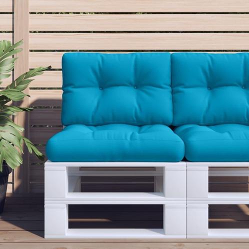 Palletkussens Lichtblauw - Tweedekansje - Tuin & Balkon -..., Huis en Inrichting, Woonaccessoires | Kussens, Vierkant, Blauw, Nieuw