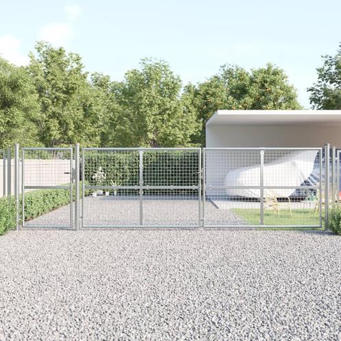 vidaXL Tuinpoort 500x175 cm gaas en gegalvaniseerd staal, Tuin en Terras, Tuinpoorten, Nieuw, Verzenden