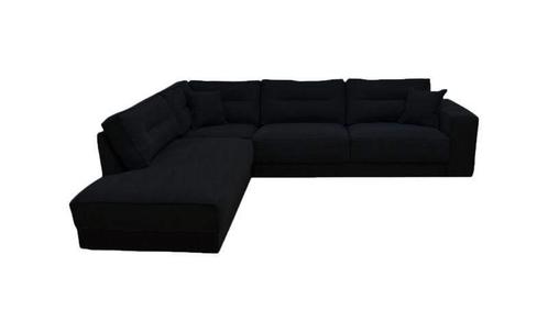 Hoekbank Venray - hoekbanken - Zwart, Huis en Inrichting, Banken | Sofa's en Chaises Longues, Nieuw, Stof