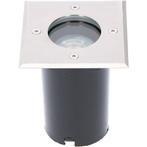 LED Grondspot - Sanola Aton - Inbouw - Vierkant - GU10, Ophalen of Verzenden, Nieuw, Vloerspot of Grondspot, Led