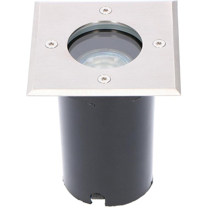 LED Grondspot - Sanola Aton - Inbouw - Vierkant - GU10, Huis en Inrichting, Lampen | Spots, Vloerspot of Grondspot, Nieuw, Led