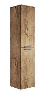 Badkamerkast Venus 30 x 30 x 160 cm Kastanje Eiken Kolomkast, Verzenden, Nieuw, (Half)hoge kast