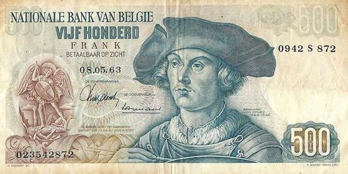 Bankbiljet 500 Francs 1961 - 1975 Zeer Fraai, Postzegels en Munten, Munten en Bankbiljetten | Verzamelingen, Verzenden