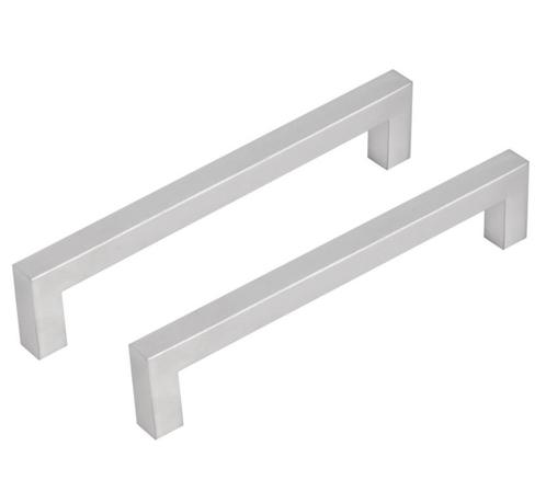 Differnz meubelgreep vierkant 160 mm mat chroom 2 stuks, Doe-het-zelf en Verbouw, Hang- en Sluitwerk, Verzenden