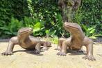 Beeldje - Komodo dragons - 40 cm (2) - Brons