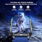 Smartwatch - Bluetooth Bellen - 100+ Sportmodi - Waterdicht, Sieraden, Tassen en Uiterlijk, Smartwatches, Verzenden, Nieuw, Blauw