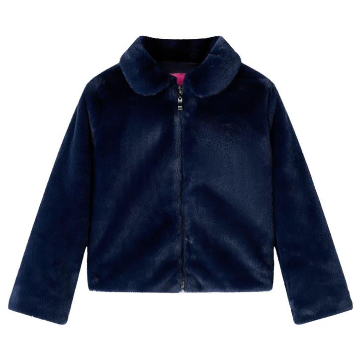 vidaXL Kinderjas 92 kunstvacht marinekleur, Kinderen en Baby's, Kinderkleding | Overige, Nieuw, Verzenden