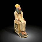 Replica van het oude Egyptisch Standbeeld Zittende Godin, Antiek en Kunst