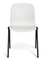 Steelcase Cavatina stoel, 4-poot, zwart-grijs, Huis en Inrichting, Stoelen, Ophalen of Verzenden, Gebruikt, Grijs