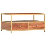 vidaXL Salontafel 90x50x40 cm massief acaciahout, 50 tot 100 cm, Verzenden, Nieuw, 50 tot 100 cm