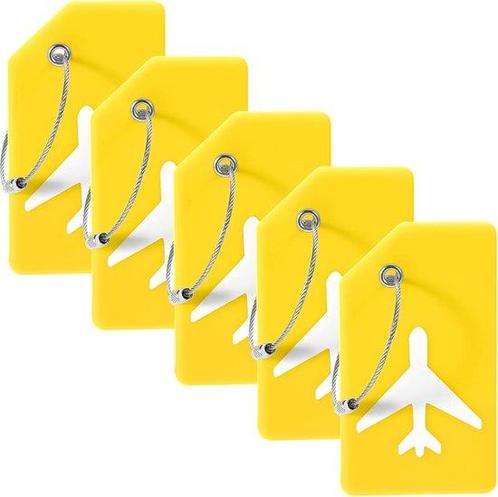 Tweedekans | EverNeeds Bagagelabel - Siliconen - Geel - 5, Sieraden, Tassen en Uiterlijk, Koffers, Zo goed als nieuw, Ophalen of Verzenden