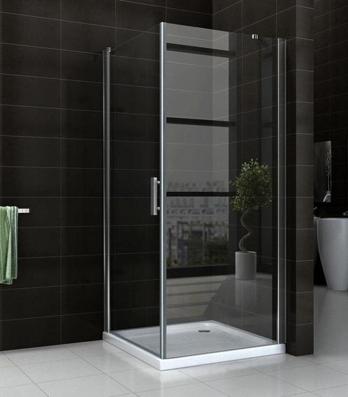 Swingdeur + zijwand UNI 1000x1000x2000 chroom8mm NANO, Doe-het-zelf en Verbouw, Sanitair, Nieuw, Verzenden