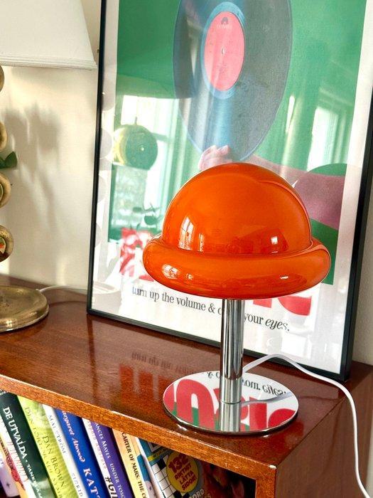 Tafellamp - Glas, Chroom - Bauhaus space age, Huis en Inrichting, Overige Huis en Inrichting