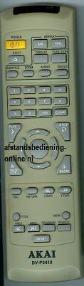 Afstandsbediening Akai dv-p3410, Ophalen of Verzenden, Nieuw, Origineel