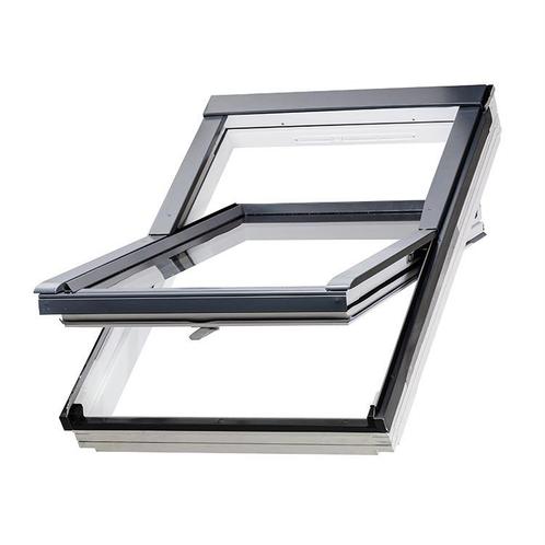 Fakro wit tuimeldakraam onderhoudsarm FTU-V U3 78x118 cm, Doe-het-zelf en Verbouw, Glas en Ramen, Dubbelglas, Nieuw, Dakraam, 80 tot 120 cm