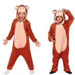 Apen Onesie Kind Bruin 5-6 jaar | 110-115cm, Verzenden, Nieuw