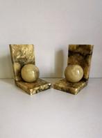 Boekensteunen (2) - Onyx - Boekenplank en Onyx, Antiek en Kunst