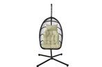 Hangstoel Inklapbaar Zwart/Beige | OP = OP - Super Deal!, Ophalen of Verzenden, Nieuw, Zwart, Modern