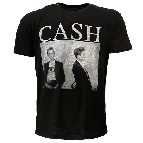 Johnny Cash Mug Shot T-Shirt - Officiële Merchandise, Kleding | Heren, T-shirts