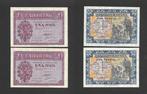 Spanje. - 4 x 1 peseta 1937 and 1940 - Pick 104 and 121 -
