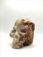 prachtige schedel, kwarts uit Peru Schedel - Hoogte: 13 cm -, Verzamelen, Mineralen en Fossielen