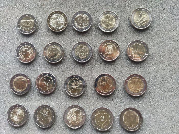 Europa. 2 Euro Various Years (20 moedas) (Zonder, Postzegels en Munten, Munten | Europa | Euromunten