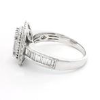 Statement ring - 14 karaat Witgoud - 1.03ct. tw. Diamant, Sieraden, Tassen en Uiterlijk, Antieke sieraden