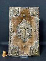 Reliëf, Porte de Tabernacle - 34.5 cm - Fluweel, Legering, Antiek en Kunst