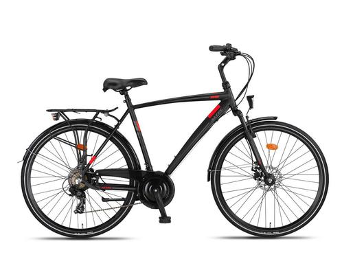 Altec Ventura Herenfiets 28 inch 21V - Zwart/Rood, Fietsen en Brommers, Fietsen | Heren | Herenfietsen, Overige merken, Versnellingen