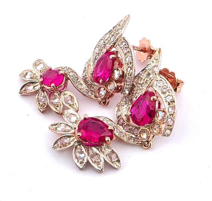 Zonder Minimumprijs - Oorbellen - 9 kt. Roségoud, Zilver, Sieraden, Tassen en Uiterlijk, Oorbellen