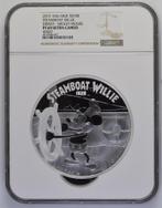Steamboat Willie - Disney Mickey Mouse 1 kg 2015 NGC PF 69, Verzenden, Losse munt, Zilver