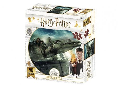 3D Image Puzzel - Gringotts Dragon (500 stukjes) | Tuckers, Hobby en Vrije tijd, Denksport en Puzzels, Nieuw, Verzenden