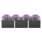 vidaXL Plantenbak verhoogd 300x50x54 cm HKC grijs, Tuin en Terras, Bloembakken en Plantenbakken, 100 cm of meer, Verzenden, Nieuw