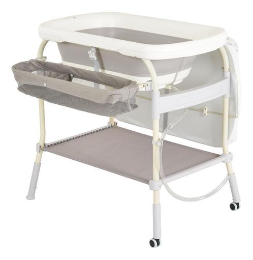 Cangaroo Garda Wit/Grijs 2-in-1 Badje en Luiertafel 110898, Kinderen en Baby's, Kinderkamer | Complete kinderkamers, Nieuw, Verzenden