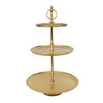 keuken etagère goud rond 3 lagen 55cm, Huis en Inrichting, Verzenden, Nieuw