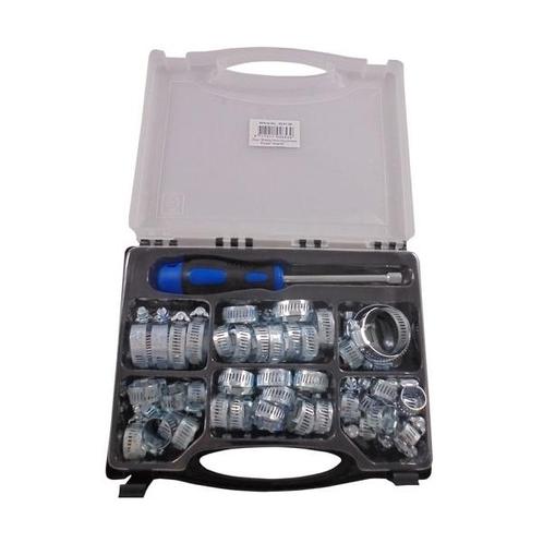 Assortiment Slangklemmen met schroevendraaier 50 delig, Auto diversen, Autogereedschap, Nieuw, Verzenden