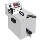 Elektrische friteuse tafelmodel 10 liter + aftapkraan |, Verzenden, Nieuw in verpakking