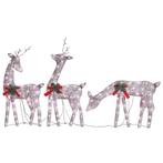 Rendierfamilie Kerst warmwit - Retourdeal! 47% Korting, Diversen, Ophalen of Verzenden, Nieuw