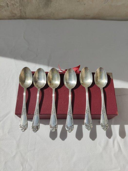 3 PA - Theelepel (6) - .800 zilver, Antiek en Kunst, Antiek | Goud en Zilver