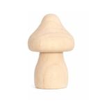 Klein houten paddenstoelfiguurtje (voor knutselwerkjes, 3 c, Ophalen of Verzenden, Nieuw