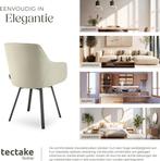 2dekans | tectake® Draaibare Eetkamerstoel Alicon 57x59x88, Huis en Inrichting, Stoelen, Ophalen of Verzenden, Zo goed als nieuw
