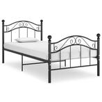 vidaXL Bedframe metaal zwart 100x200 cm, 100 cm, Eenpersoons, Verzenden, Zwart