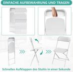 Klapstoelen - Vouwstoelen - Set van 6 - Eettafelstoelen - Wi, Verzenden, Zo goed als nieuw