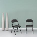 Bureaustoel klapstoel opvouwbaar 80x46x50 cm set van 6 zwart, Nieuw, Verzenden