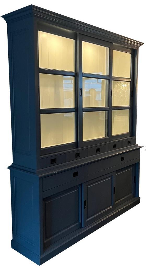 Buffetkast Pelsgrijs Emmen 200 x 240cm ledverlichting, Huis en Inrichting, Kasten | Buffetkasten, Ophalen of Verzenden