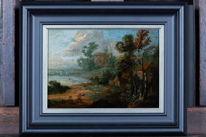 Paul Bril (1553/4-1626), Kring van - Capriccio van een, Antiek en Kunst, Kunst | Schilderijen | Klassiek